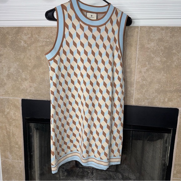 Tuckernuck Ocean Spray Knit Geo Marie Dress small EUC - Picture 3 of 7